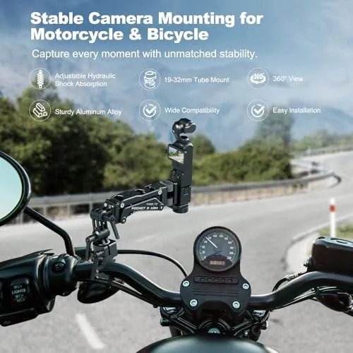 Stable Camera Mounting for Motorcycle and Bicycle