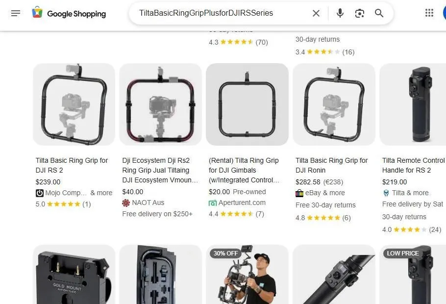 Tilta Basic Ring Grip Google Shopping Results