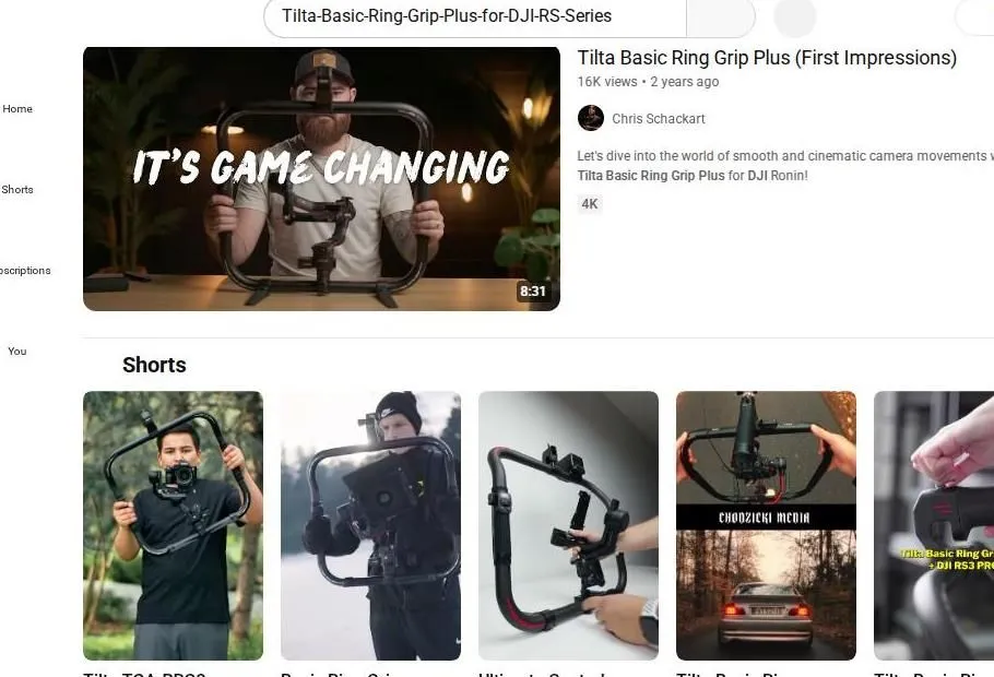 Tilta Basic Ring Grip Plus for DJI RS Series