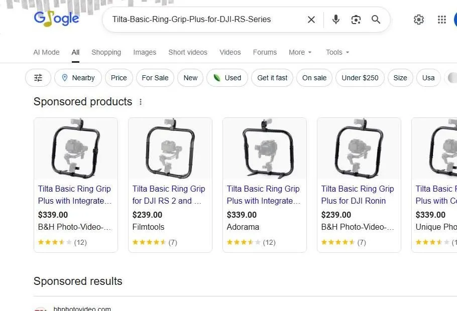 Tilta Basic Ring Grip Plus Search Results