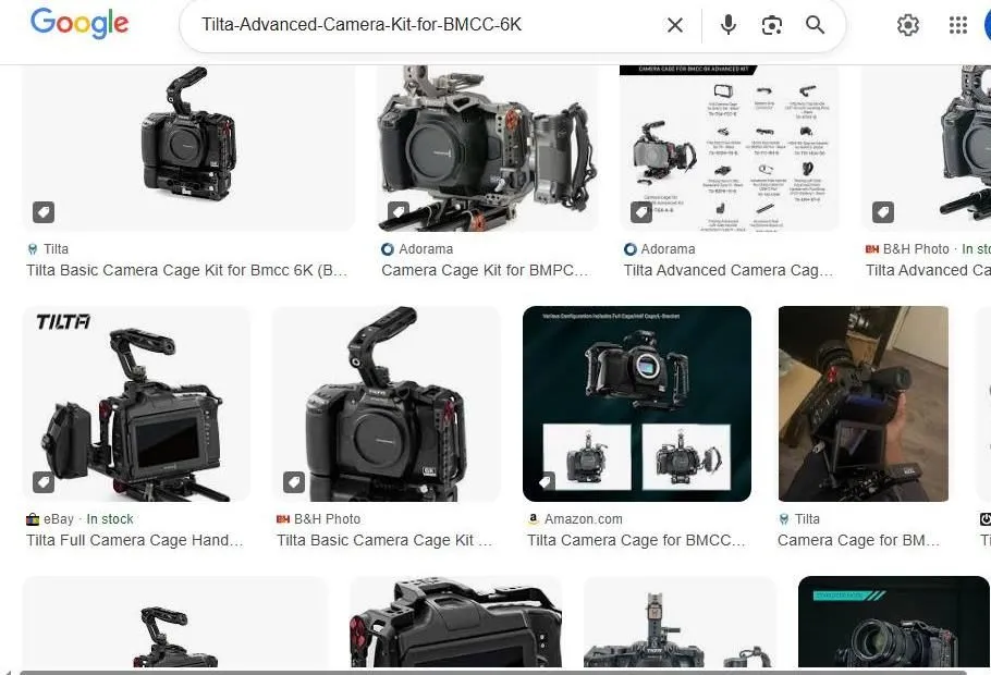 Tilta Camera Cage Kits for BMCC 6K Google Search Results