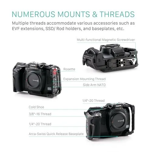 Tilta Camera Cage Mounting Points and Features