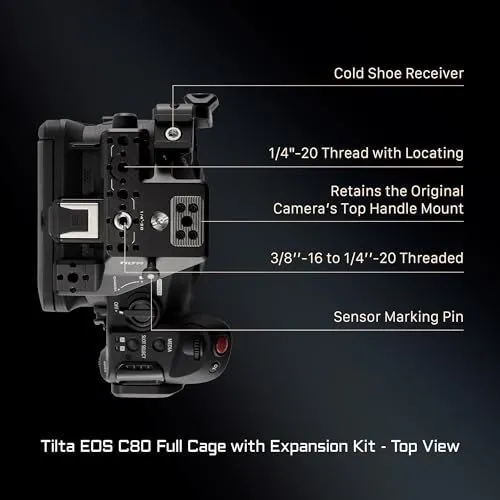 Tilta EOS C80 Full Cage with Expansion Kit Top View