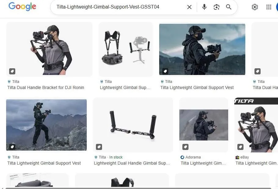 Tilta Lightweight Gimbal Support System Search Results