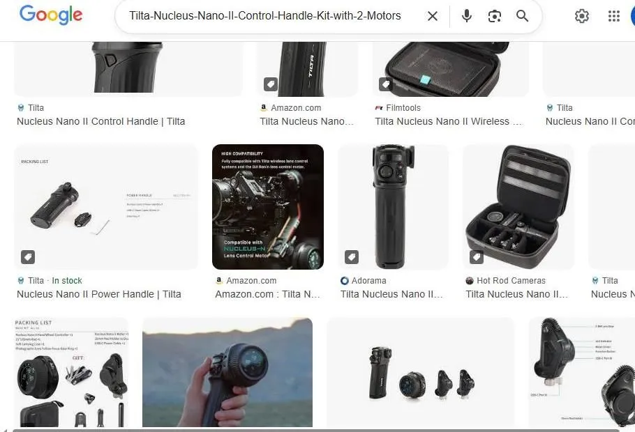 Tilta Nucleus Nano II Control Handle Kit Search Results