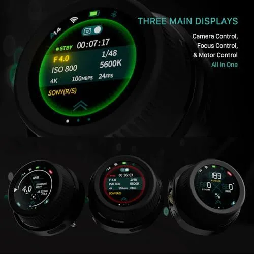 Tilta Nucleus Nano II Hand Unit Display Modes