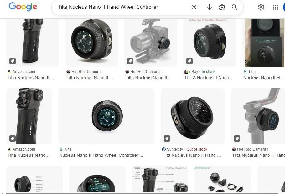 Tilta Nucleus Nano II Hand Wheel Controller Search Results