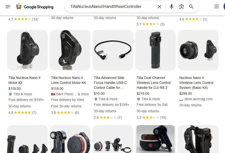 Tilta Nucleus Nano II Shopping Results