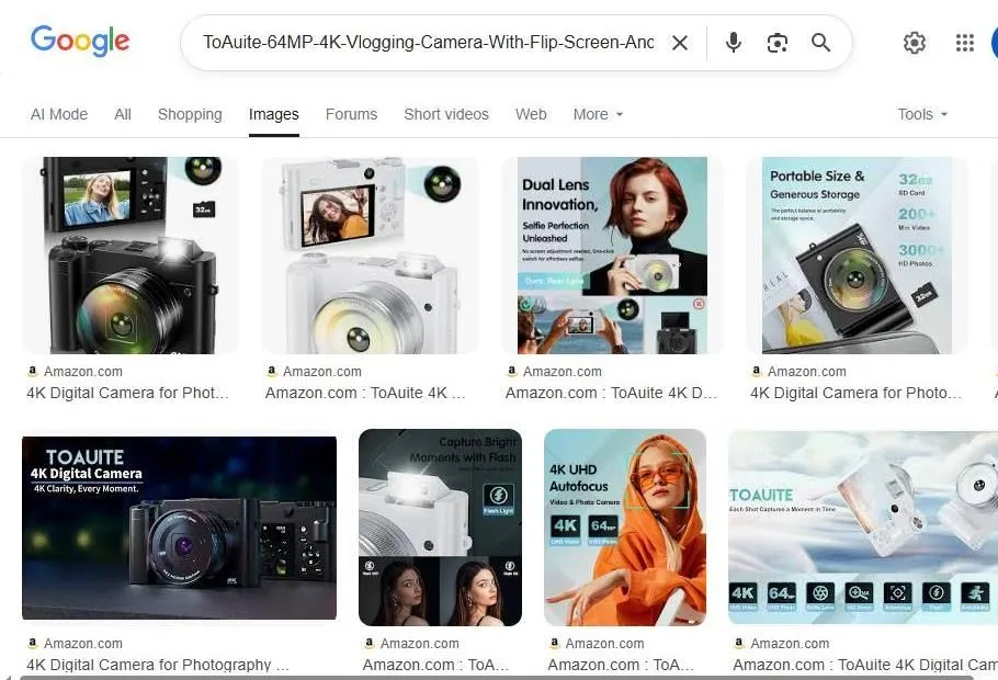 ToAuite 4K Vlogging Camera Google Image Search Results