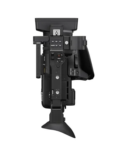 Top view of a professional Sony cinema camera