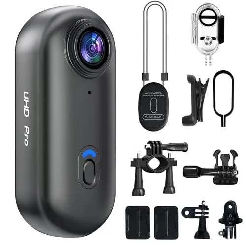 Dahocamgo 4K Mini Body Camera And Thumb Action Cam