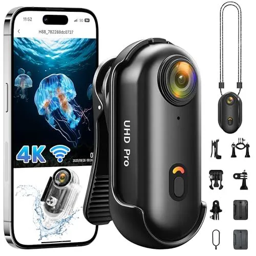 Generic 4K Action Camera With Waterproof Case And WiFi