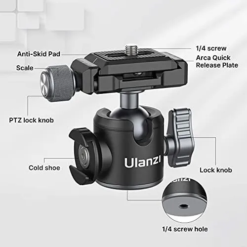 Ulanzi Compact Ball Head with Arca-Swiss Quick Release