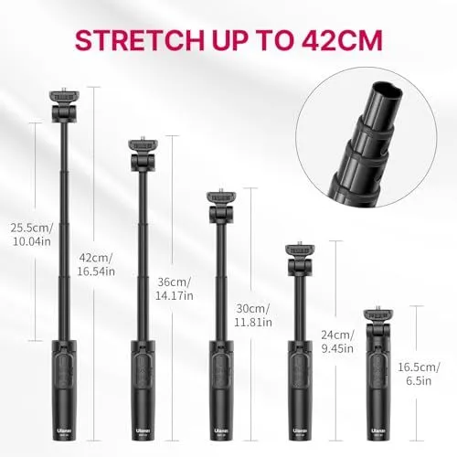 Ulanzi MT-08 Extendable Mini Tripod Height Specifications