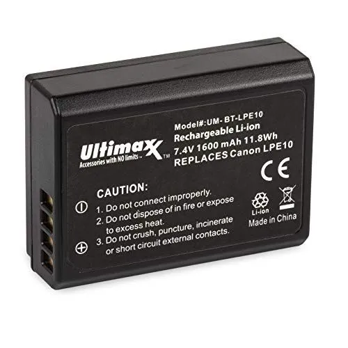 Ultimaxx Replacement Battery for Canon LP-E10