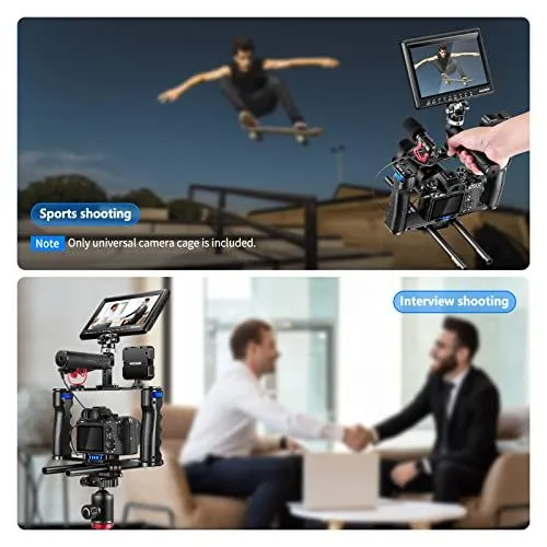 Universal Camera Cage for Sports and Interview Shooting