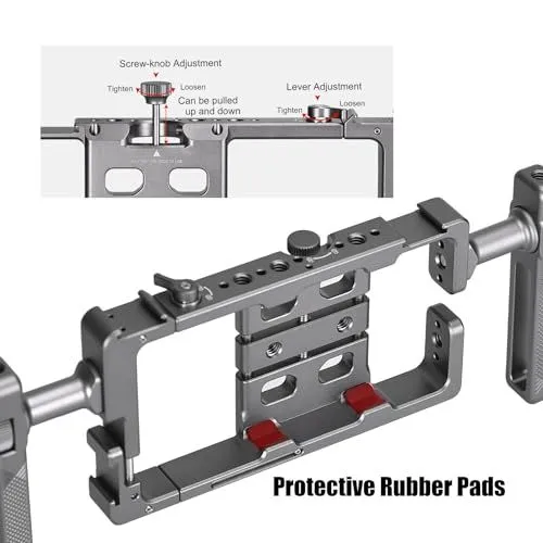 Universal Smartphone Video Rig with Adjustment Mechanisms