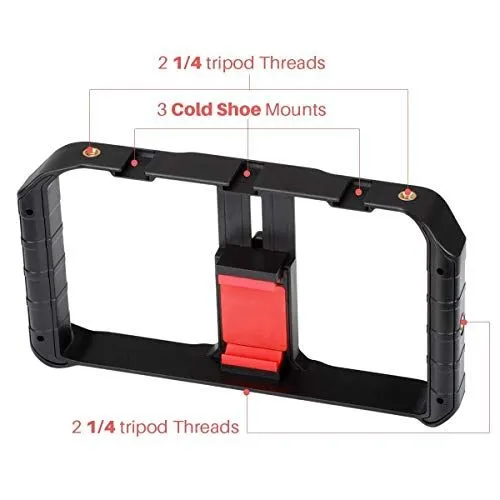 Universal Smartphone Video Rig with Multiple Mounts