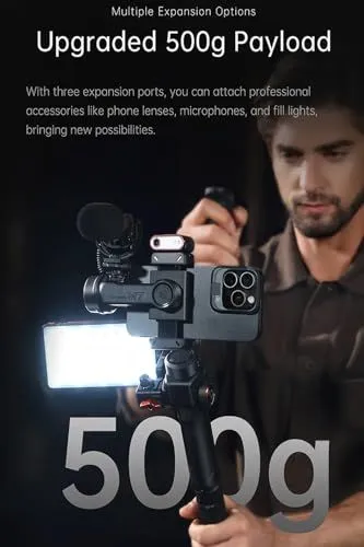 Upgraded 500g Payload Capacity for Mobile Gimbal