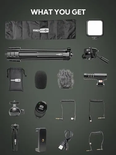 USKEYVISION Smartphone Vlogging Kit Components