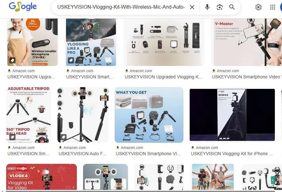 USKEYVISION Vlogging Kits and Accessories Search Results