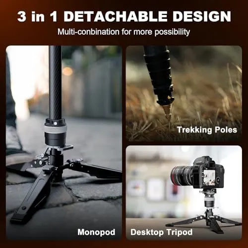 Versatile 3-in-1 Detachable Camera Support System