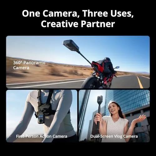 Versatile 360 Action Camera and Vlog Setup