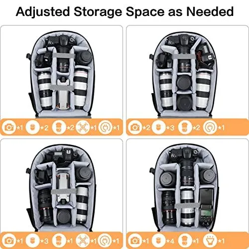 Versatile Camera Bag Interior Configurations