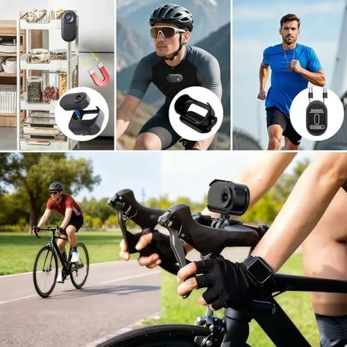 Versatile Miniature Action Camera Mounting Options