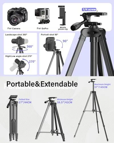 Versatile Portable Camera Tripod