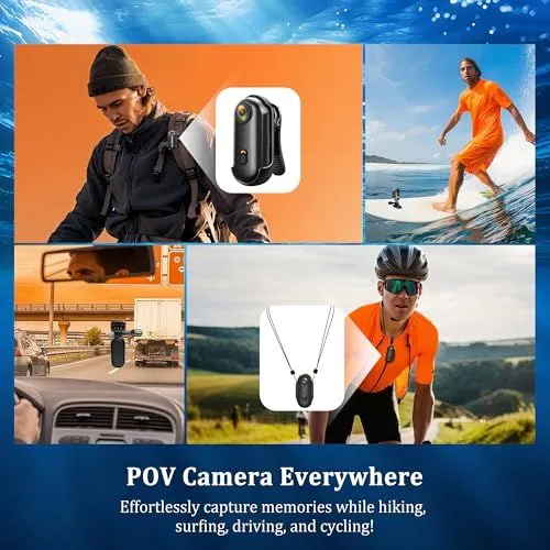 Versatile POV Action Camera for Hands-Free Capture