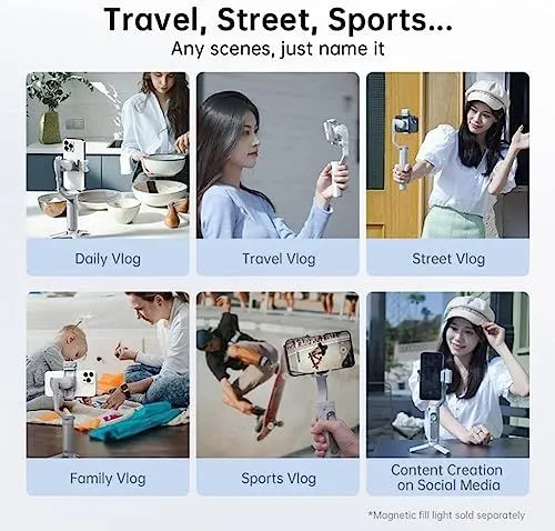 Versatile Smartphone Gimbal for Multi-Scene Vlogging