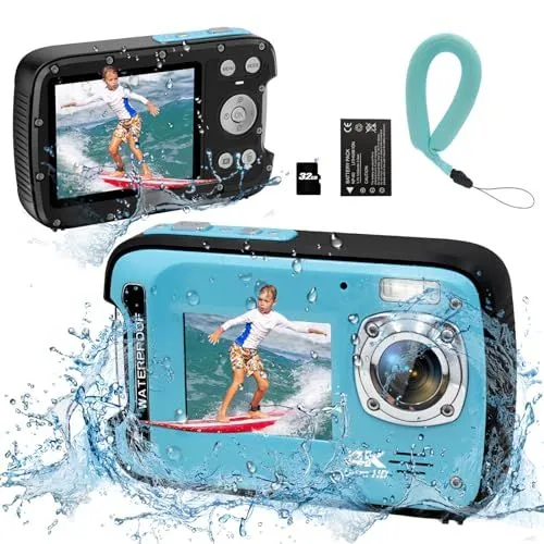 YEEIN 4K 48MP Waterproof Camera With 32GB Card