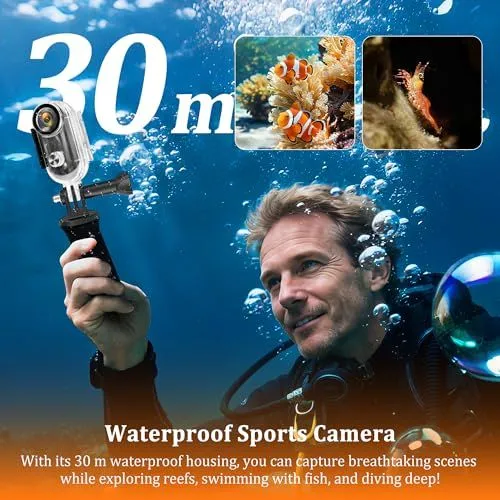 Waterproof Sports Camera for Underwater Exploration