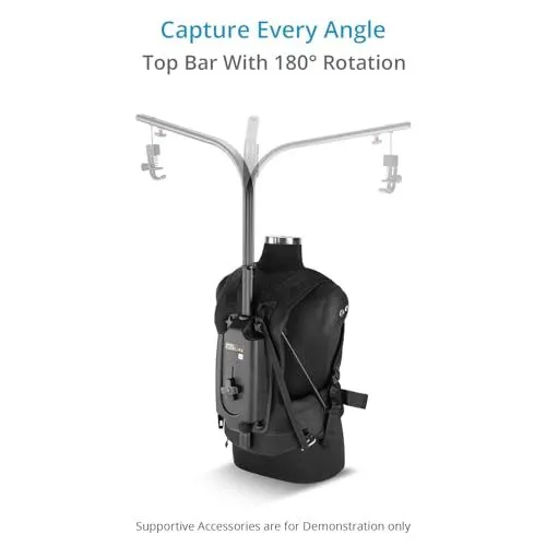 Wearable Camera Support Rig With Rotating Top Bar