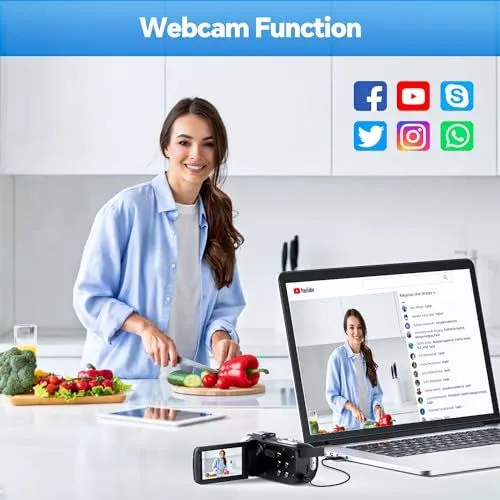Webcam function for digital camcorder