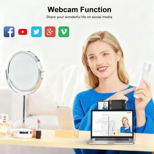 Webcam function for social media sharing