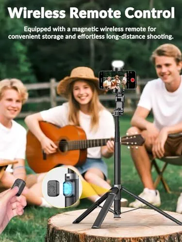 Wireless Remote Control Selfie Stick Tripod