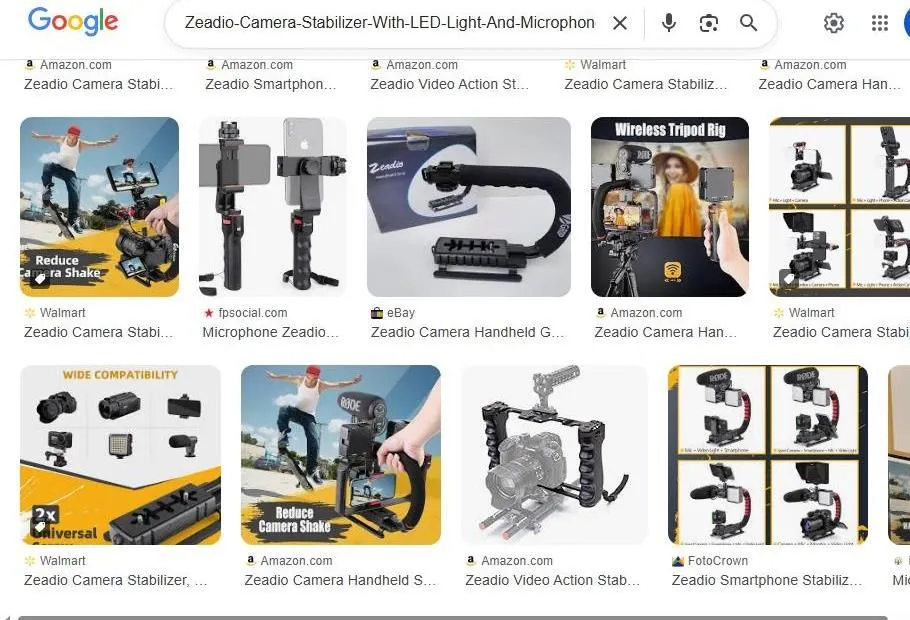 Zeadio Camera Stabilizer Search Results