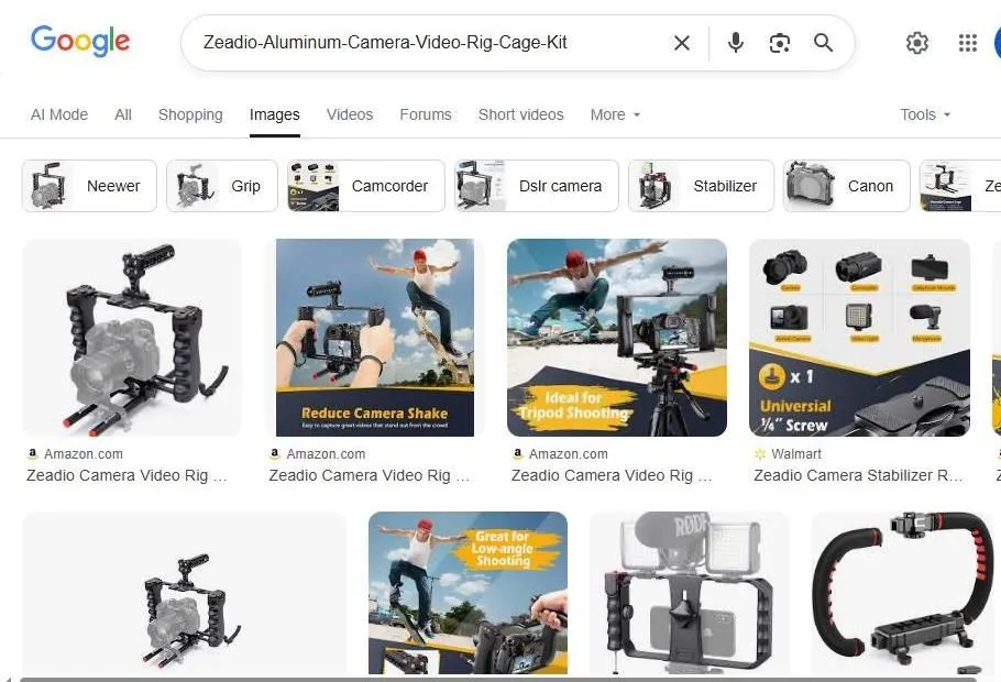 Zeadio Camera Video Rig Search Results