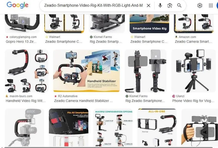 Zeadio Smartphone Video Rig Search Results