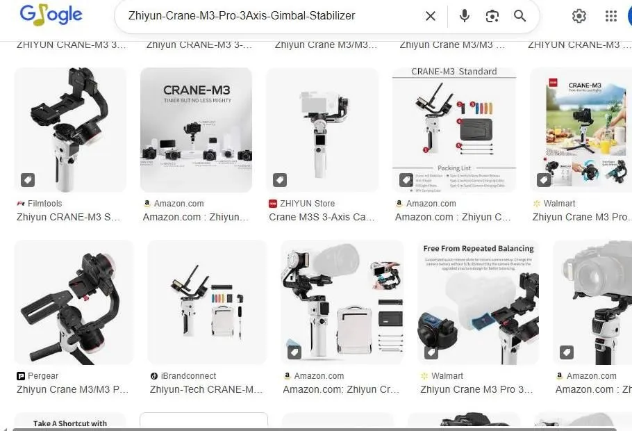 Zhiyun Crane M3 Gimbal Search Results