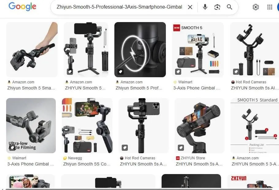 Zhiyun Smooth 5 Smartphone Gimbal Google Search Results