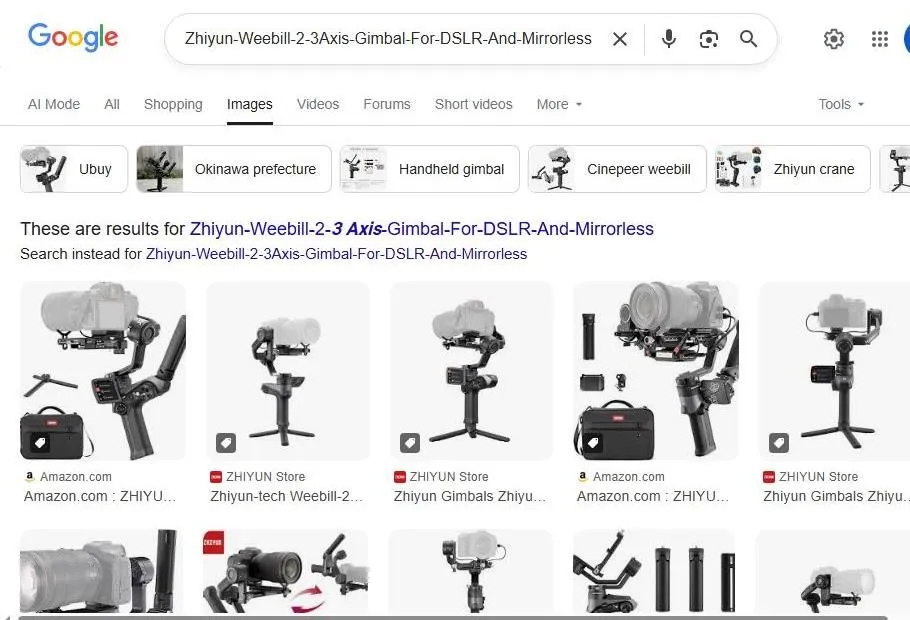 Zhiyun Weebill 2 Google Image Search Results