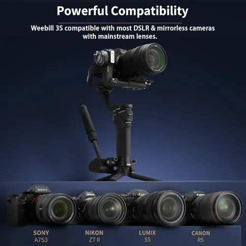 Zhiyun Weebill 3S Camera Compatibility Overview